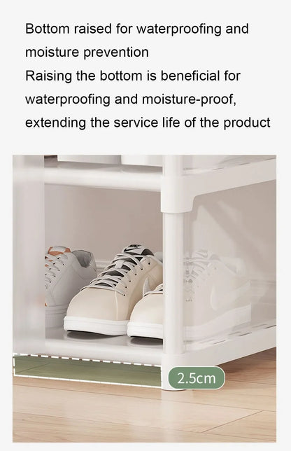 Dustproof Shoe Rack Household Racks Multi-Layer Shelf Dustproof Door Dust-Proof Shoes Storage Box Shoe Rack Organizer Cabinet