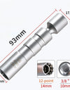 14mm 16mm Spark Plug Removal Tool Wrench Magnetic Sleeve 3/8-Inch 12-Point Swivel Candle Key 16mm Magnet Pull Out Spark Plugs