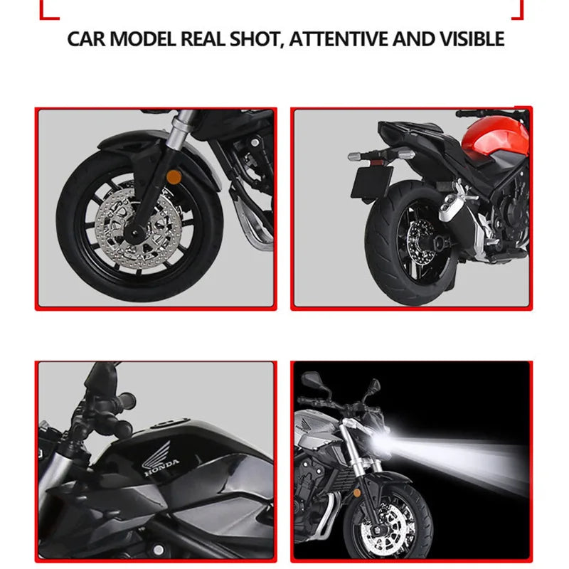 Diecast Honda CB400F Sports Motorcycle Model 1 to 12 Scale