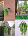 80CM Artificial Persian Fern Plants Vine Hanging Baskets Fake Plant Garland Rattan for Wall Garden Home Wedding Party Decor