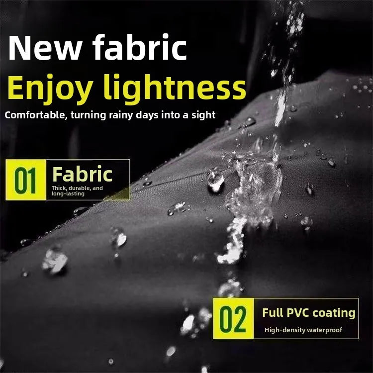 Extra Large Waterproof Rain Poncho for Adults with Full Body Coverage