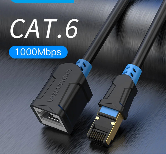 Ethernet Extension Cable RJ45 Cat6 SFTP Male to Female Extension Patch Cable Adapter for PC Laptop Cat6 Ethernet Cable