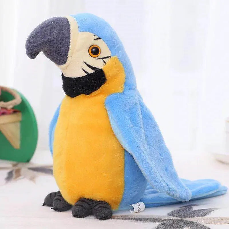 Parrot Talking Electronic Speaking Record Repeats Cute Soft Stuffed Animal Bird Doll Children Kids Baby Gift