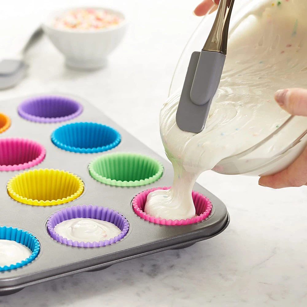7cm Silicone Cake Mold Muffin Cup Cake Cups Bakeware Kitchen Gadgets Pudding Silicone Molds For Pastry DIY Tools Reusable