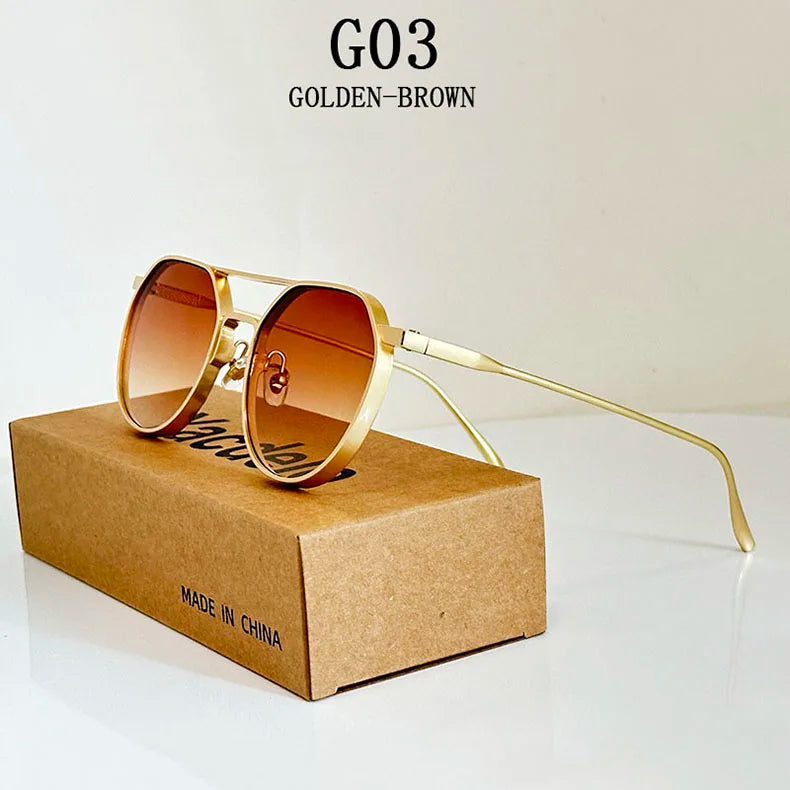 Oval Vintage Sunglasses With UV400 Protection