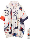 Raincoat Men Women Hooded Rain Poncho Halloween Outdoor Waterproof Rain Coat Multifunctional Rain Gear for Hiking Camping