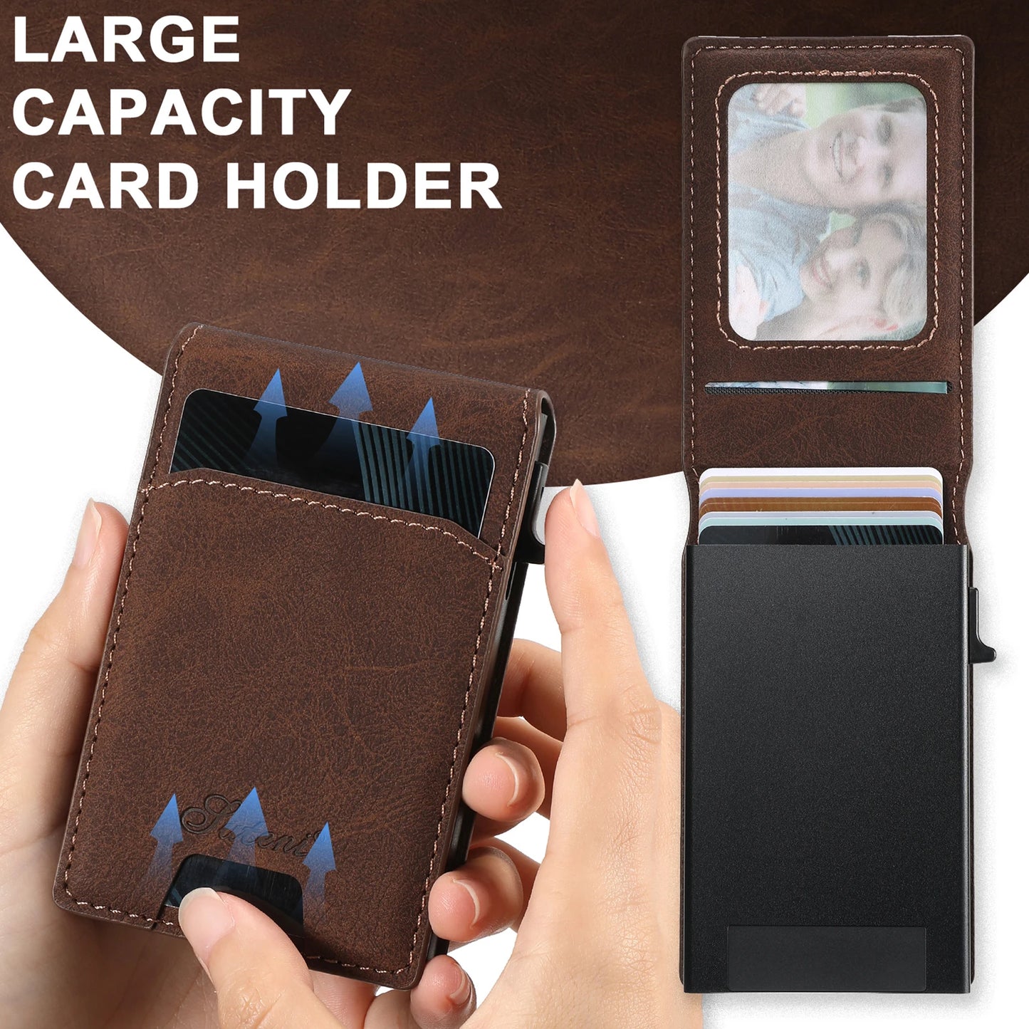 Magnetic PU Leather Wallet Case with Card Slot & Kickstand for Samsung Galaxy S26 Ultra / S25 Plus – Wireless Charging Cover