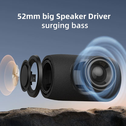 ZEALOT-S32 Portable Wireless Speaker Subwoofer Stereo Waterproof Powerful Column Outdoor Speakers Boom Box TF Card & AUX Audio