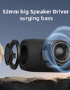 Portable Wireless Speaker Subwoofer Stereo Waterproof Powerful Column Outdoor Speakers Boom Box TF Card & AUX Audio