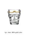 Sun Wukong Monkey Wine Glass 3d Whiskey Cup Short Drinking Liquor Glass Transparent Soju Brandy TeaCup Glassware For Wine Coffee