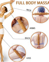 Wood Roller for Stomach Cellulite, Wooden Therapy Massage Tools for Body Shaping,Wood Rolling Massage Stick for Back Pain Relief