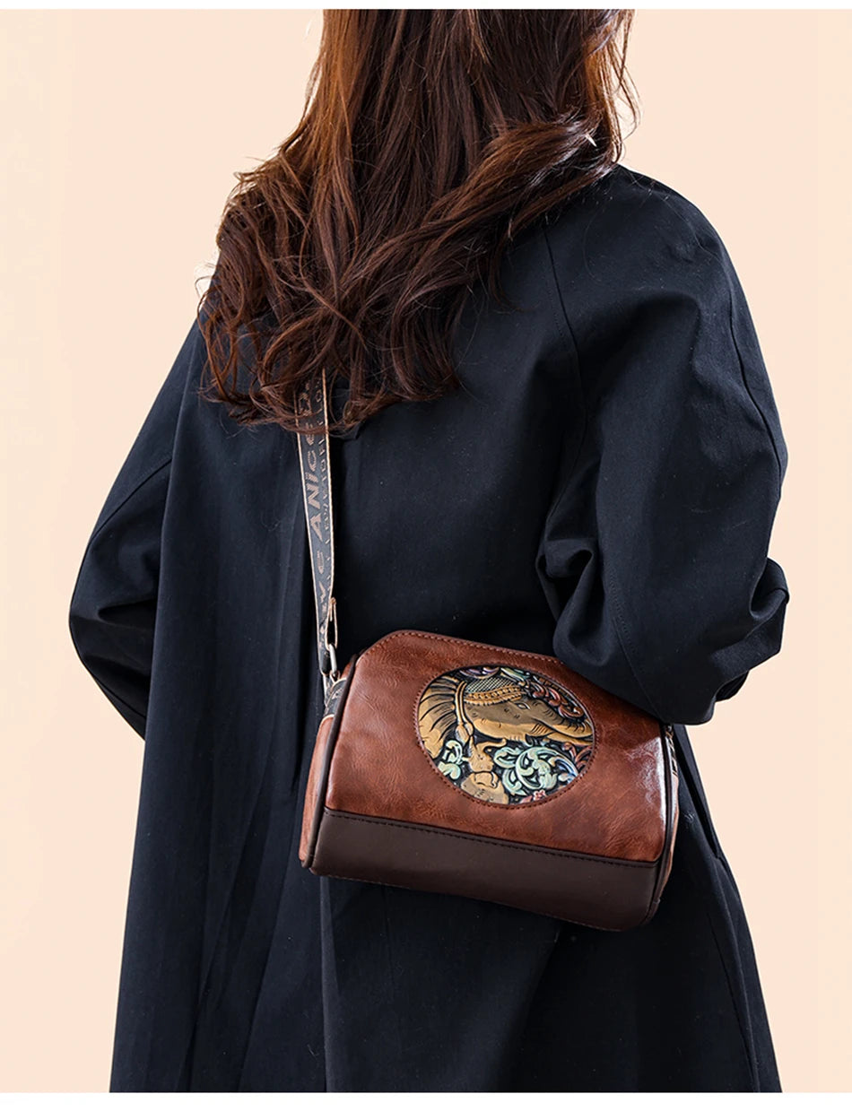 Leather Shoulder Bag Messenger Bag Crossbody Bag