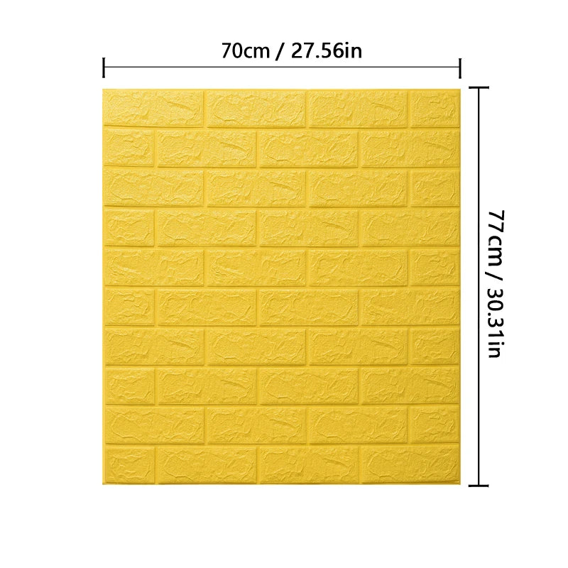 3D Wallpaper Decoration Self-adhesive Antique Foam Brick Wallpaper