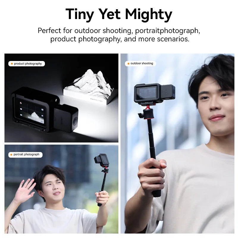 IPX5 Waterproof LED Video Fill Light, Magnetic Mini Light for DJI Osmo Action 5/4/3 & Pocket 3