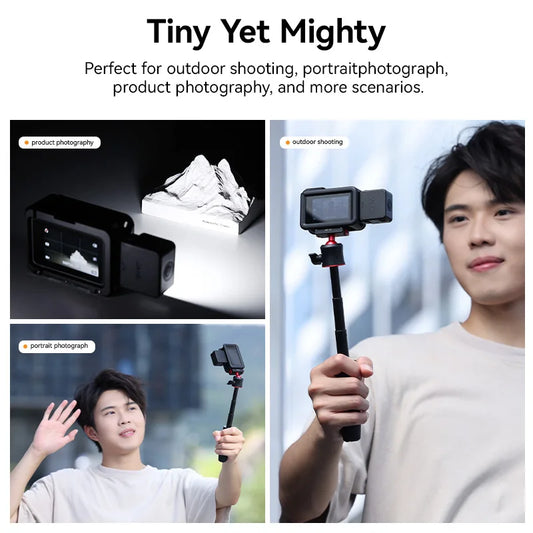 IPX5 Waterproof LED Video Fill Light, Magnetic Mini Light for DJI Osmo Action 5/4/3 & Pocket 3