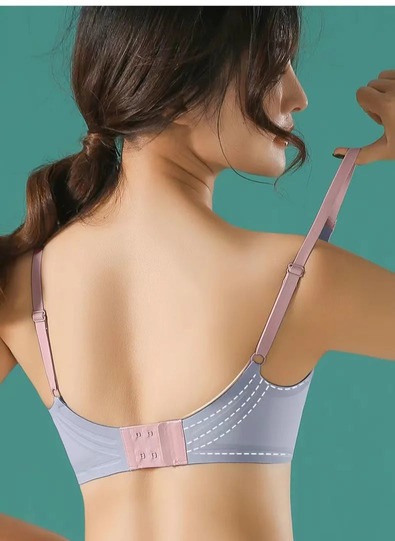 Womens Seamless Wireless Push Up Bralette
