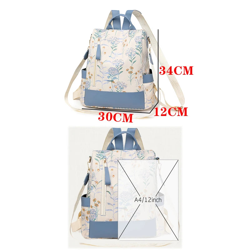PU Leather Backpacks Multi Function Anti Theft Design Backpack Large Capacity Leisure Travel Bags