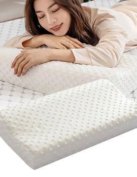 1pc Sleeping Memory Foam Pillow Cervical Massage Pillows Natural Orthopedic Pillow Home Supplies Replacement With Pillow Cover