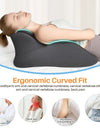 Multi-Positional Wedge Pillow Memory Foam Ergonomic Prone Pillow with Removable Cover Couple Bed Pillow for Body Pain Relief