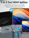 HDMI Switcher 8K Bi-Direction 2.1 HDMI Switch 1x2/2x1 Adapter 2 in 1 Out Converter for PS4/5 Xiaomi TV Box HDMI Splitter