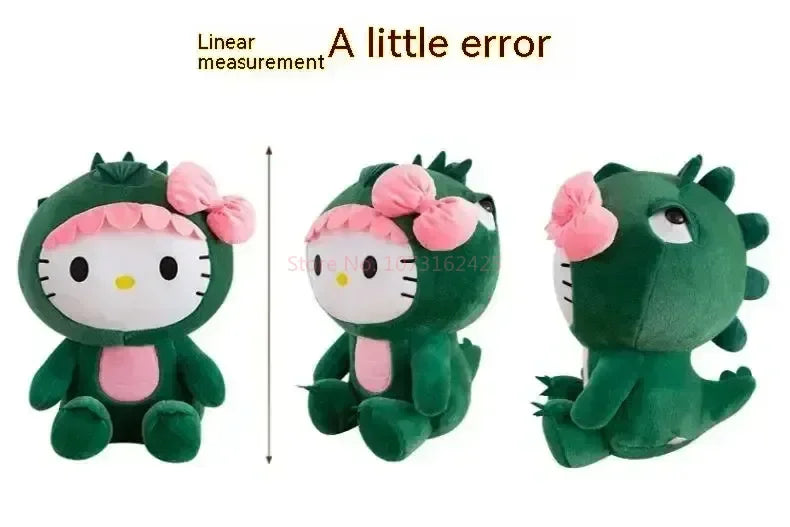 Cartoon Dinosaur Kitty Plush Pillow Soft Stuffed Doll
