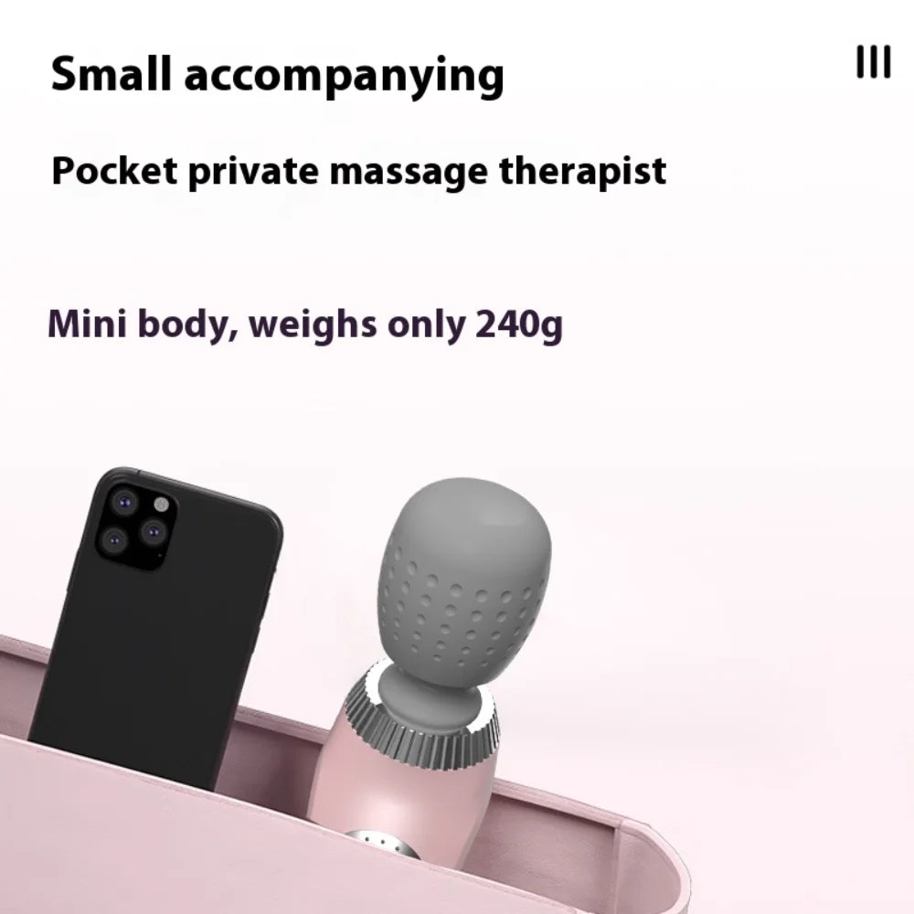Deep Tissue Massage  USB Rechargeable Portable Full Body Muscle Massage 5-speed Adjustable Fascia  Pink and Black