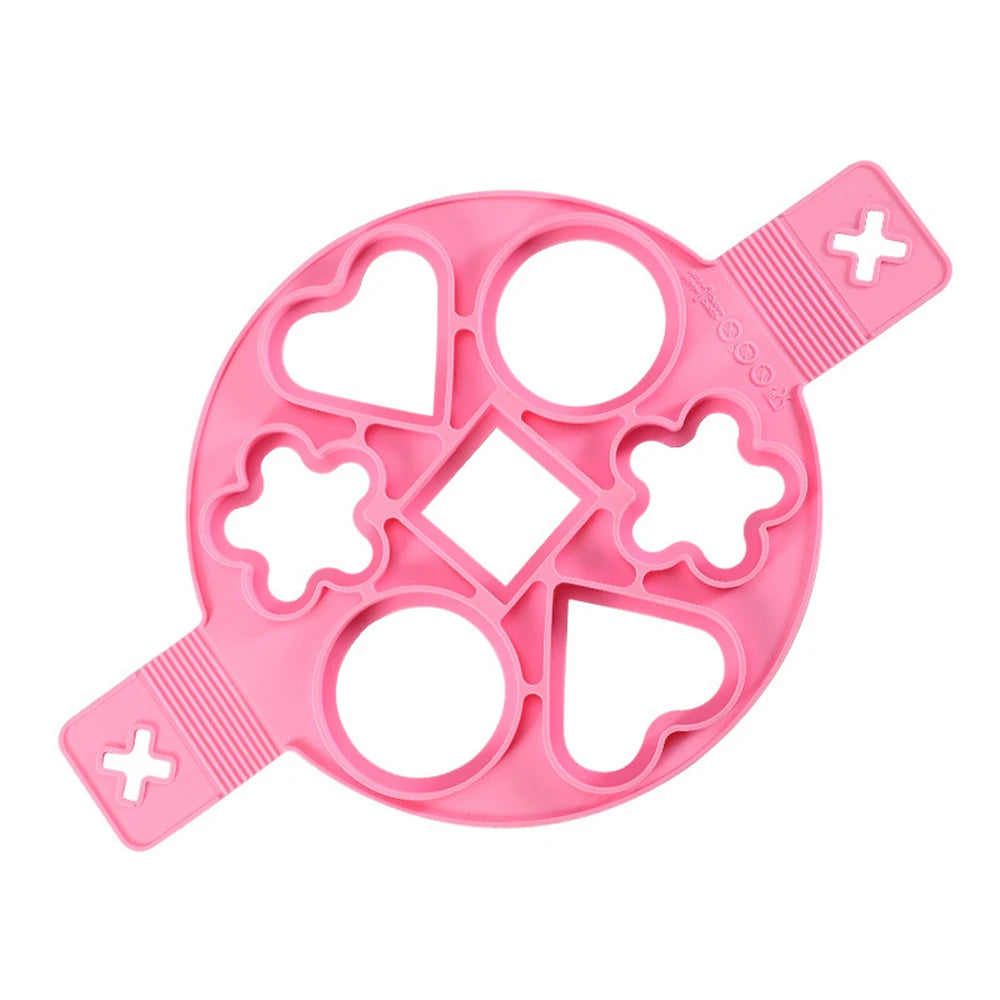 Multiple Shapes Egg Pancake Ring Nonstick Pancake Maker Mold Silicone Egg Cooker Fried Baking Omelet Moulds Kitchenware Gadgets
