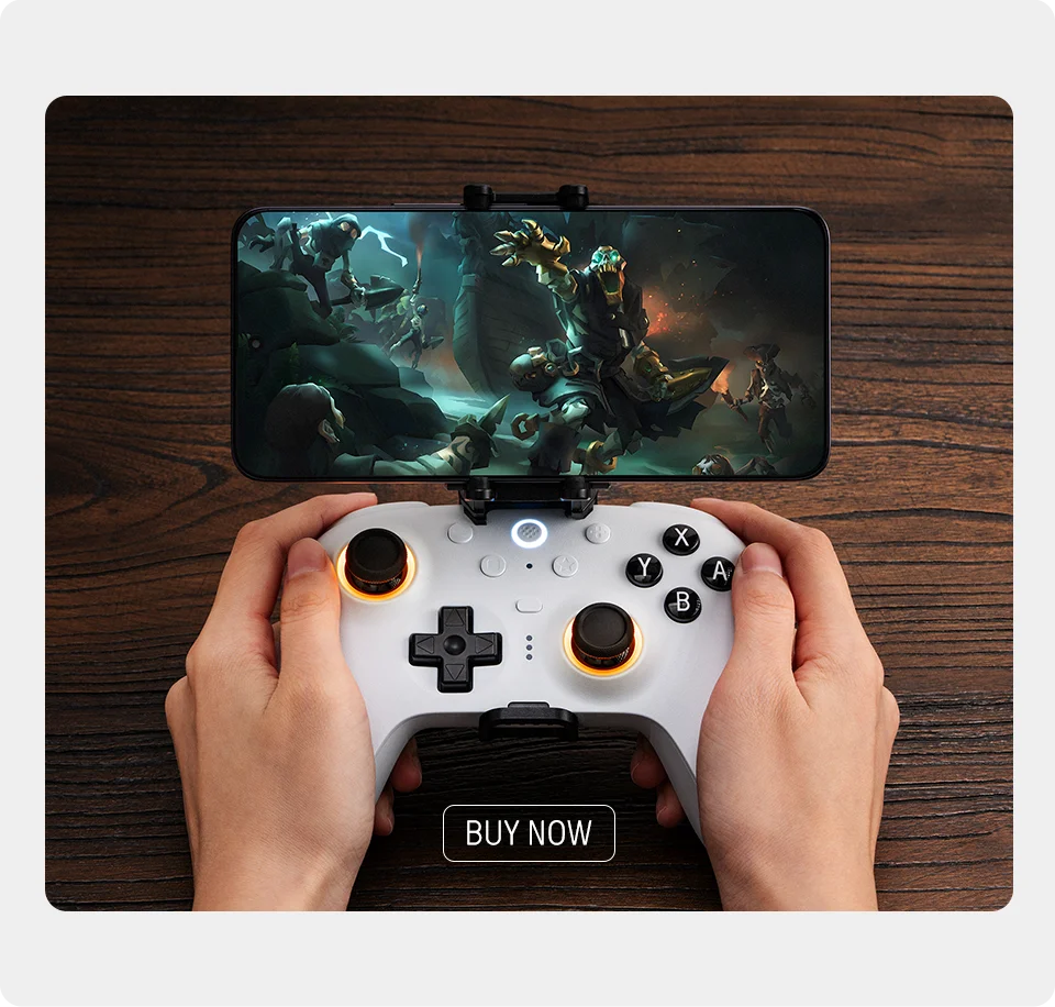 Wireless Gaming Controller with TMR Joysticks and Charging Dock for PC and Android