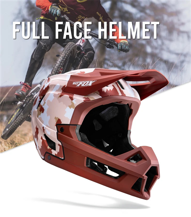 Full Face MTB Cycling Helmet For Downhill And Off Road Riding