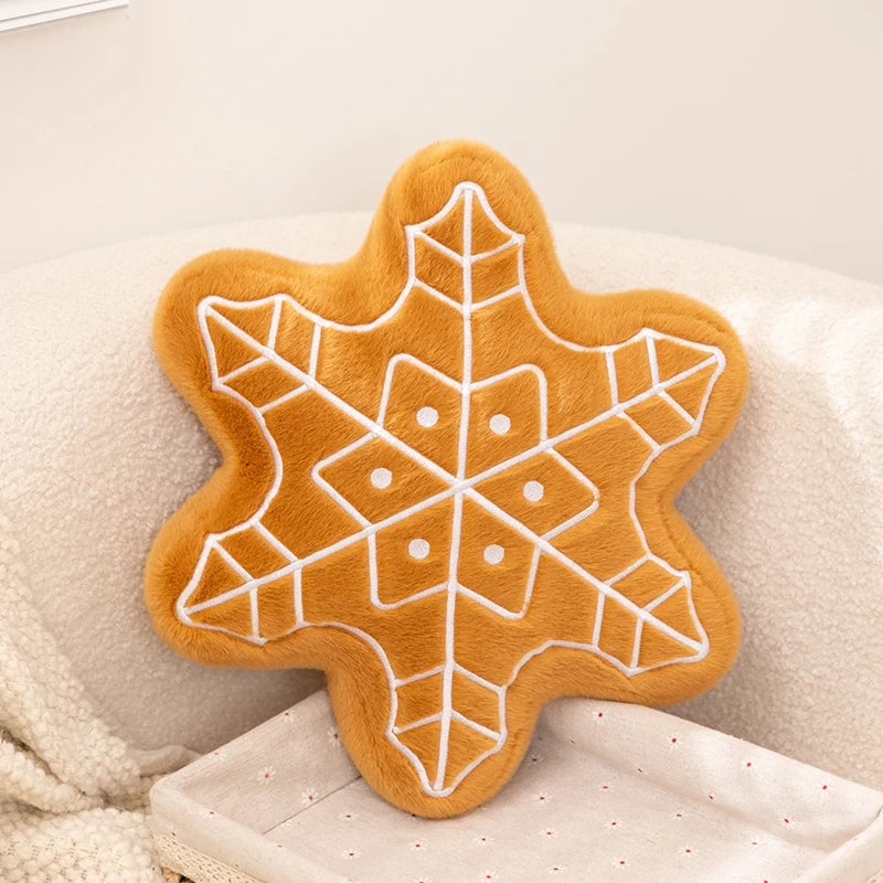 Christmas Tree Gingerbread House Bell Snowman Plush Decor
