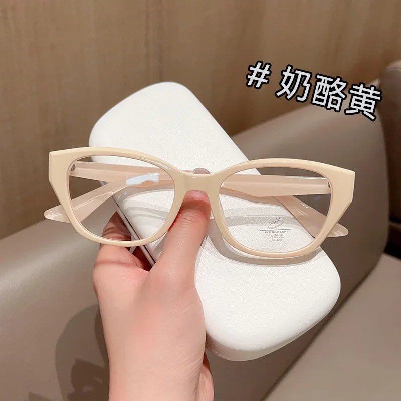 Retro Cat Eye Butterfly Eyewear Ultra light TR90 Spectacle Optical Prescription Frames Specs For Women
