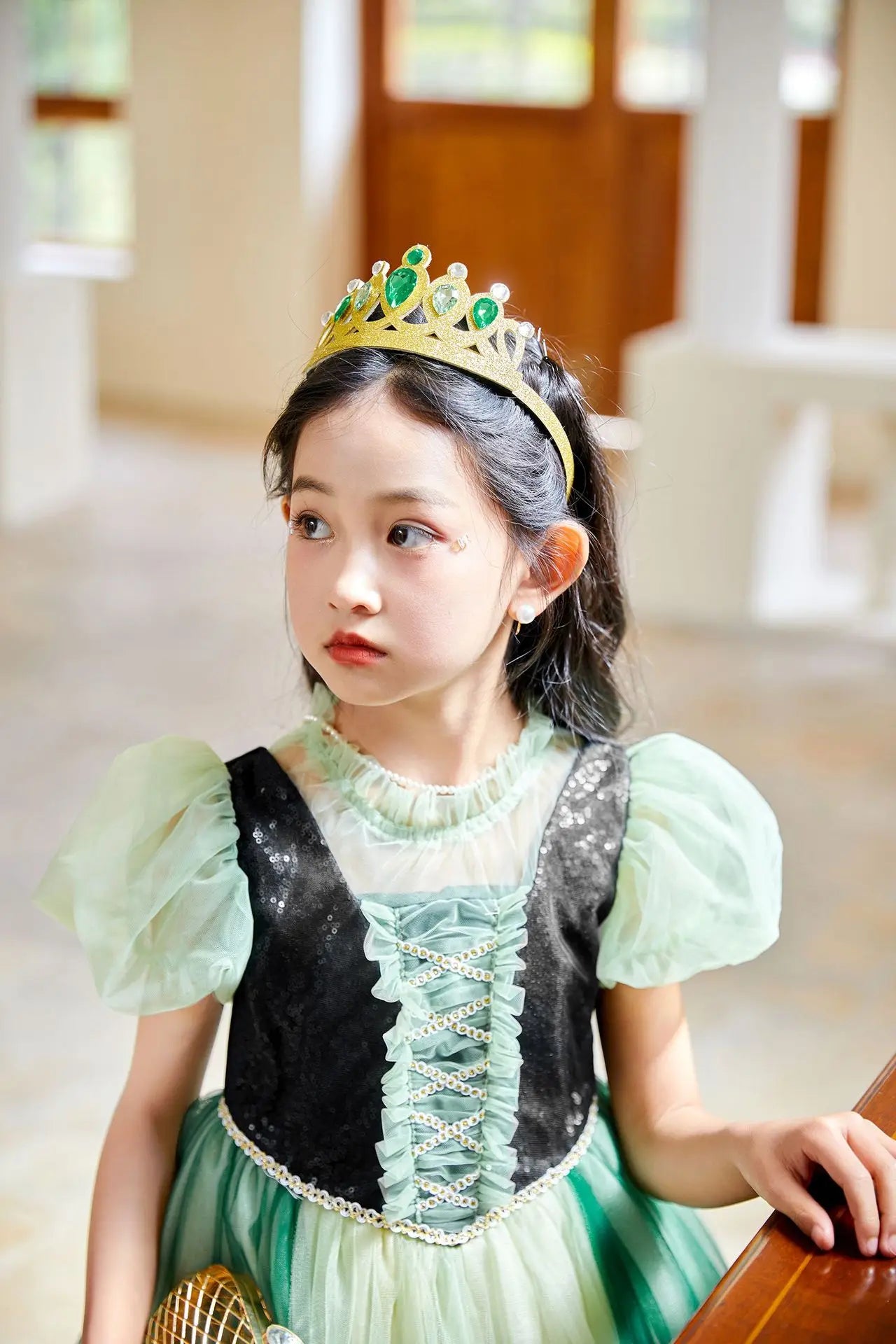 Summer New High-Quality Princess Dress - Girls Asymmetrical Tulle Skirt for Birthday & Children‘s Day