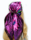 Retro Women Silk Scarf Bandanna Fashion Bohemian Pattern Square Hijab Lady Wrap Headband foulard muffler