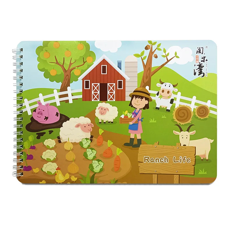 Montessori  Busy Book My First Quiet Book Paste Learning Educational Toys Books  Matching Game Toys for 1 to 3 Y