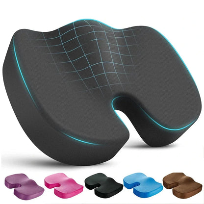 1Pcs Coccyx Seat Cushion Memory Foam U-Shaped Pillow for Chair Cushion Pad Car Office for Tailbone Pain Massage Pillow