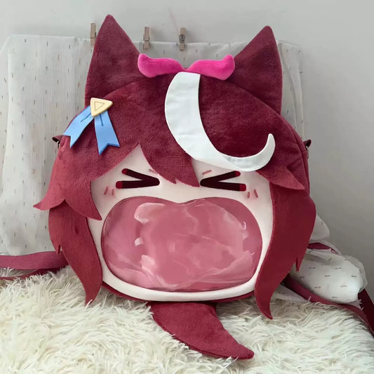 Anime Character Plush Itabag Backpack Soft Shoulder Bag