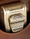 Leather Cigar Humidor with Cigar Lighter,Built-in Straight Cigar Cutter and Cigar Punch,Humidifier and Cedar Tray