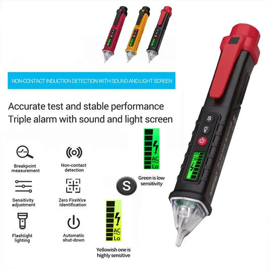 Digital Smart AC/DC Voltage Detectors Non-Contact Tester Pen Meter 12-1000V Current Electric Sensor Test Pencil