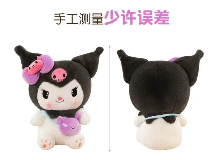Sanrio Kuromi Plush Dolls 40/50cm Kawaii My Melody Cinnamoroll Soft Stuffed Animals Anime Figure Pillow Cartoon Decor Kids Toys