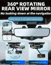 360 Car Phone Holder Rearview Mirror Mount Car Bracket Navigation GPS Stand Foldable Adjustment Mobile Cell Phone Support in Car