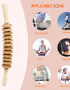 1 PC Wood Bendable Massage Roller Wooden Therapy Massager Tools,Lymphatic Drainage,Cellulite Trigger Point Manual Muscle Release