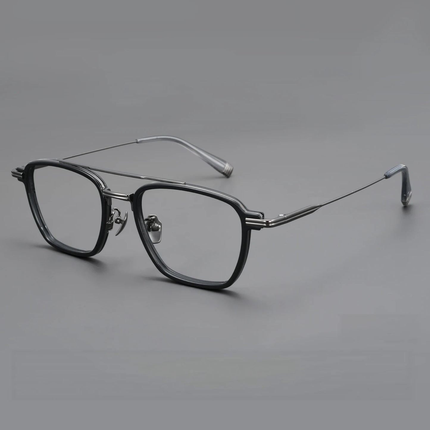 Luxury Lightweight Titanium Pilot Double Bridge Eyeglasses Frames