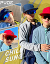 Cycling Sunglasses Suitable For Children Aged 5-17 Years Girls Boys Glasses Outdoor Sun Glasses Protection Classic Kids