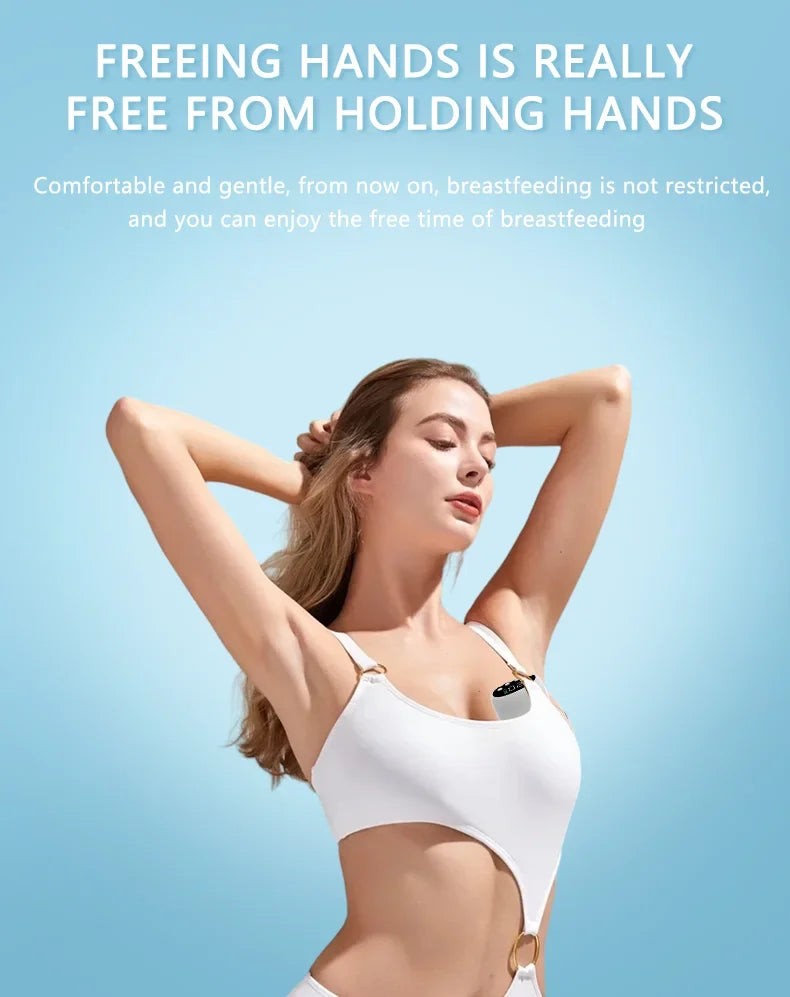 Wearable Breast Pump Hands-free Electric Automatic Milking Machine Hands-free Portable Rechargeable Breast Milk Collector