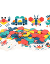Wooden Jigsaw Puzzle Set Colorful Creative Tangram 3D Puzzle Baby Montessori Educational Toys Kids Children Learning Toy