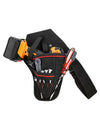 1Pcs Drill Holster W/Multiple Tool Loops and Angled Design To Evenly Balance Weight on Belt Portable Multifunctional Toolkit