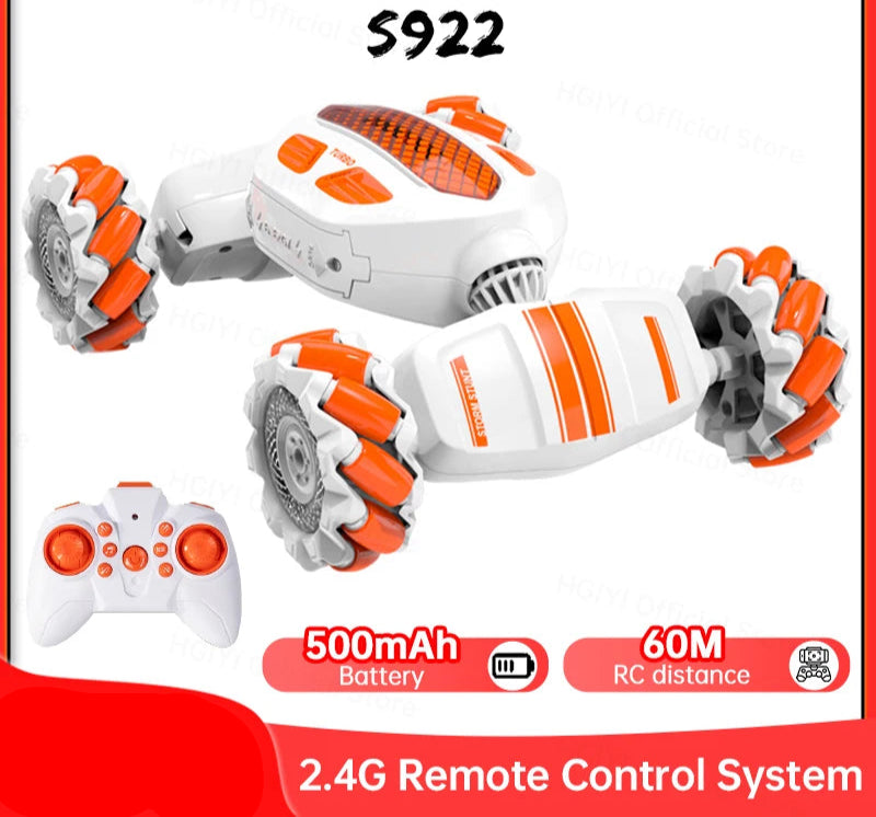 RC Stunt Car With Music Lights Double Remote Control 360° Degree Rotation Off Road Kids Rc Drift Car Toy
