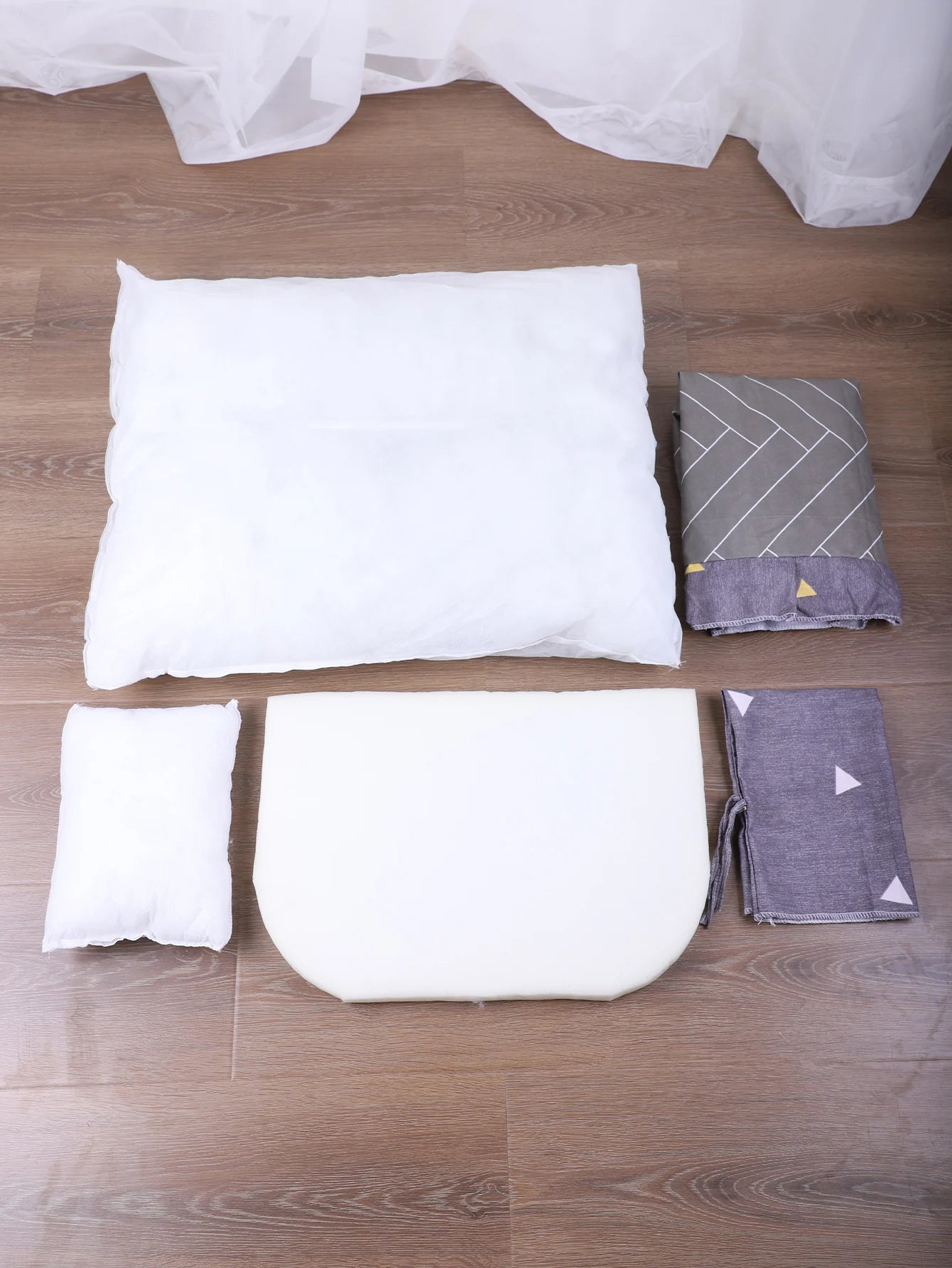 Striped Plush Pet Bed Sofa Cushion for Dogs and Cats