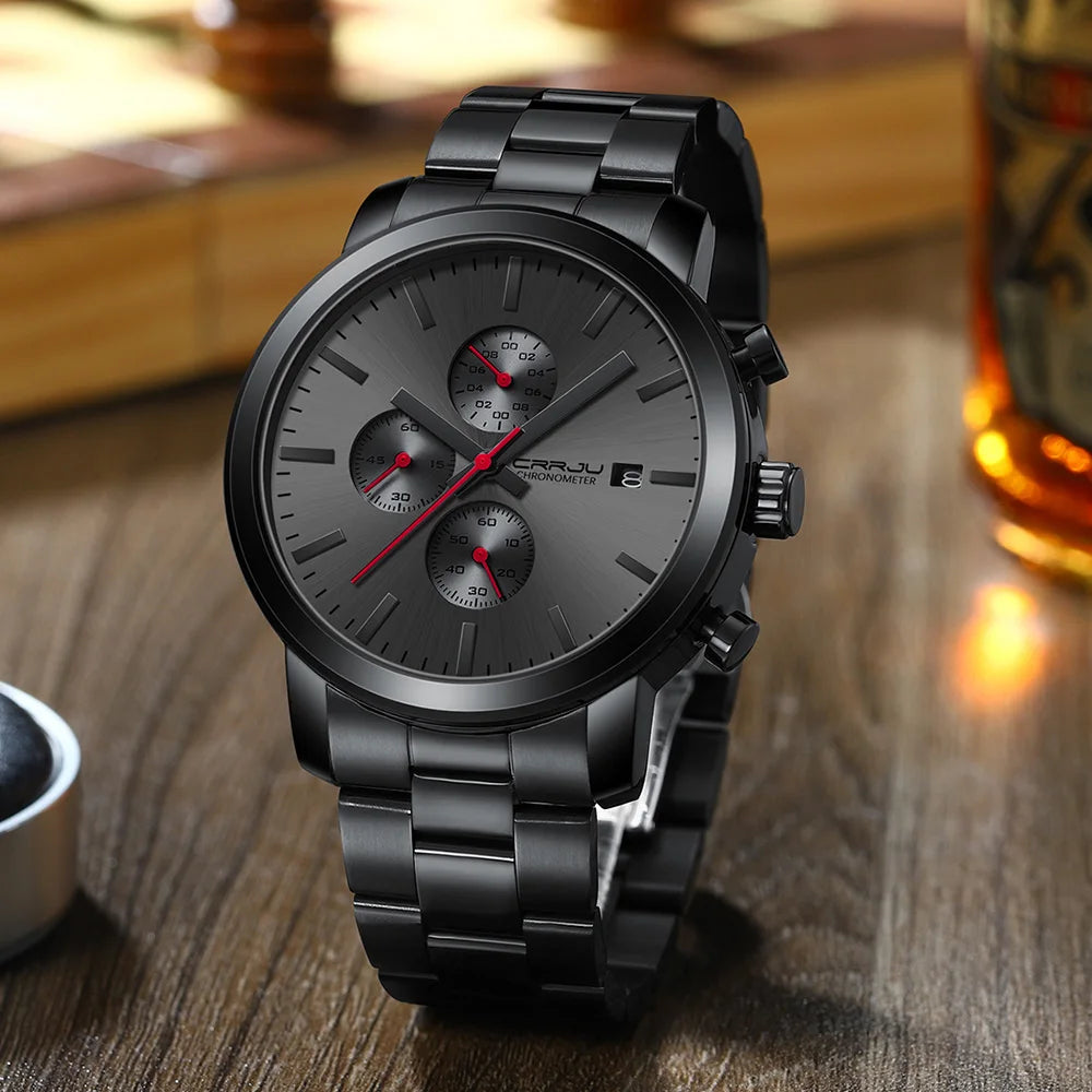 Luxury Man Watch High Quality Waterproof Chronograph Wristwatch Quartz Casual Clock relogio masculino