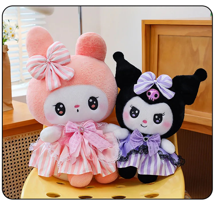 Cute Character Diamond Bow Plush Stuffed Doll Pillow Toy